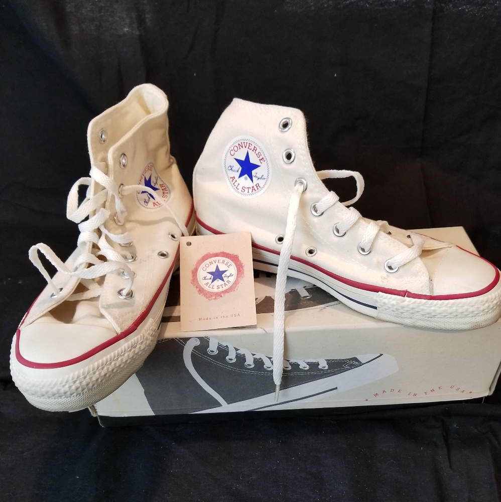 Converse All Star High Top Canvas Shoes-White